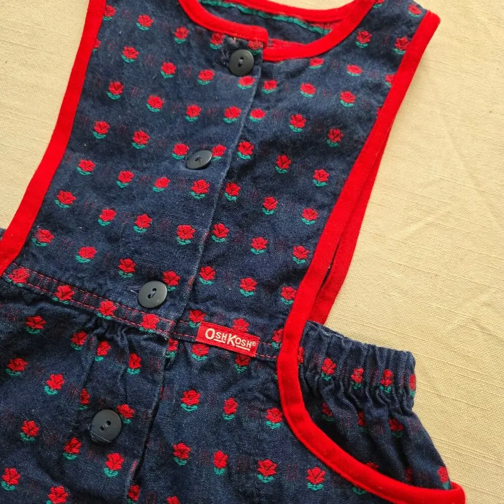 Vintage Oshkosh Rose Dress 24 months